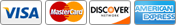 all major credit cards